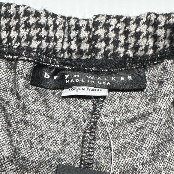 Bryn Walker Cotton Wool Houndstooth Crop Pant Knit Size S Small High Rise NWT - Picture 4 of 12